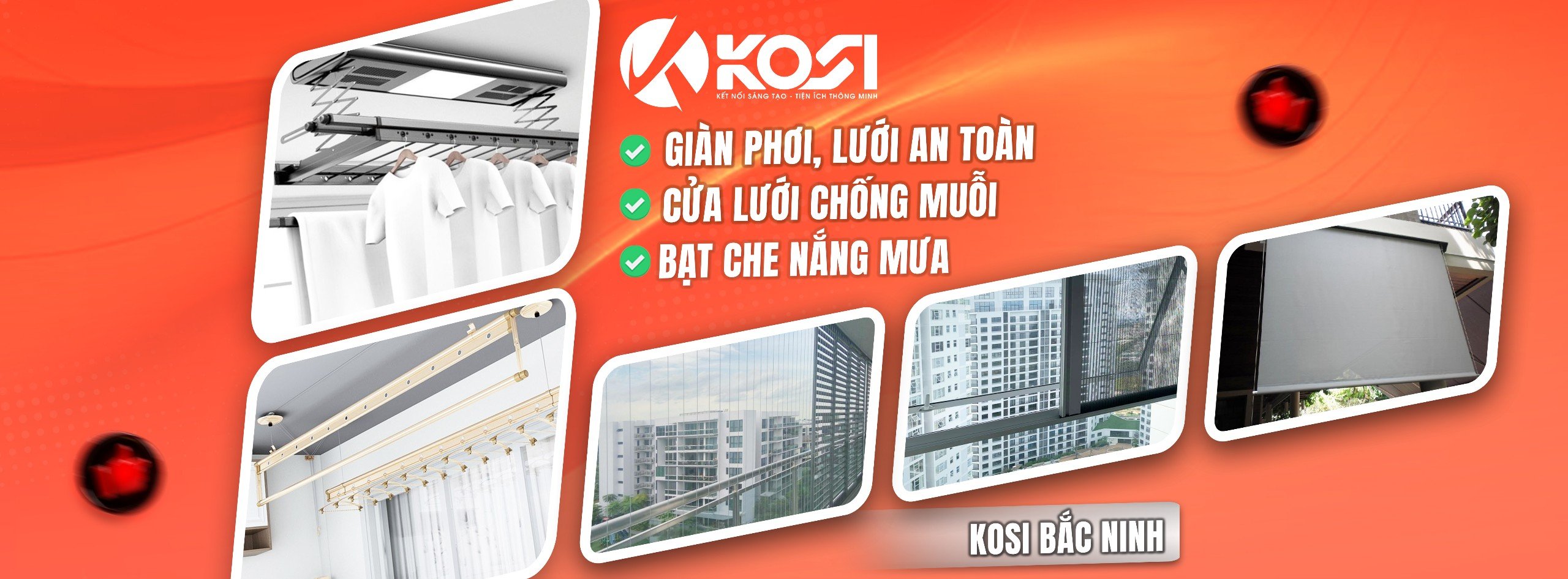 1.Tổng quan về Giàn phơi thông minh KOSI 1