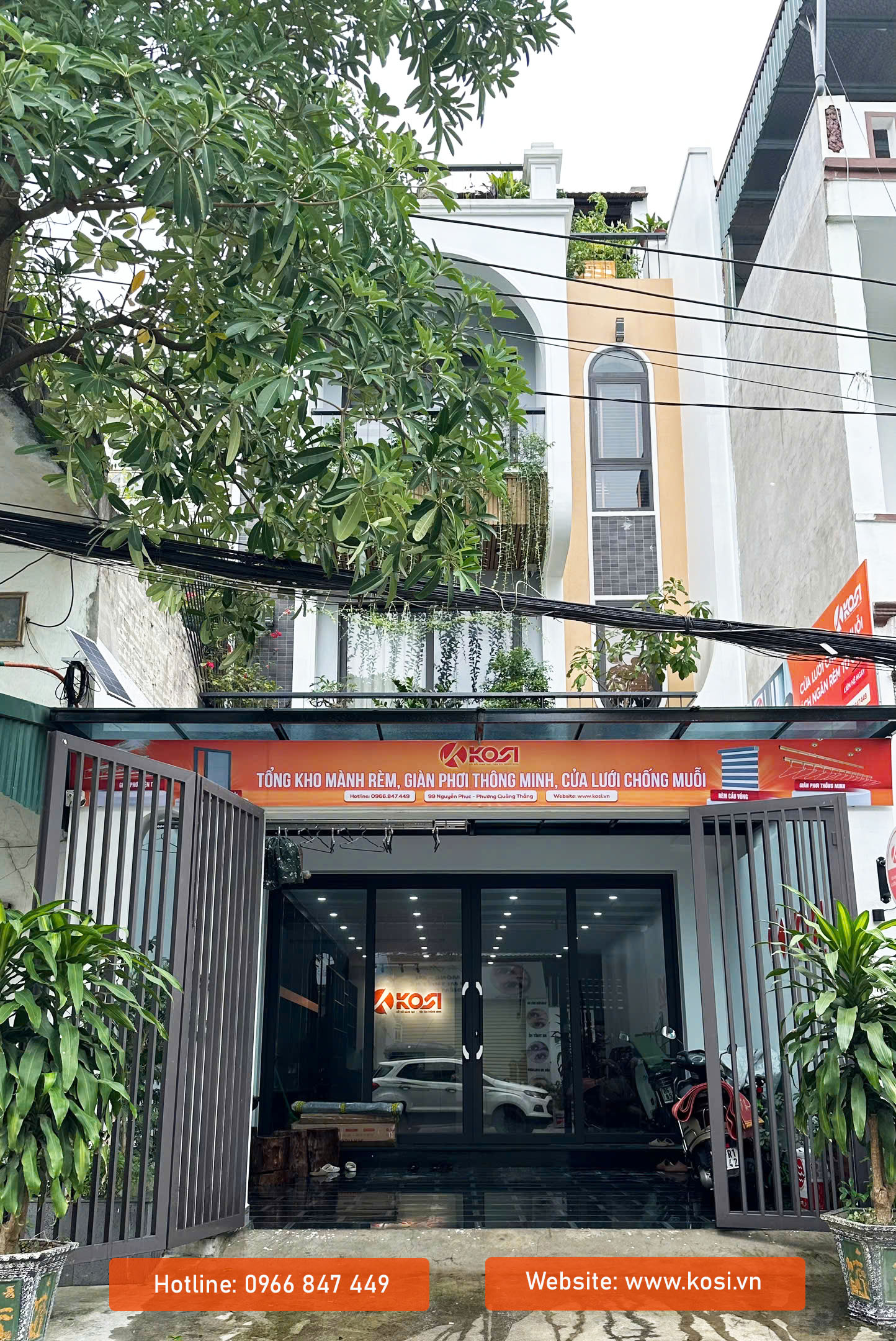 Giới thiệu showroom Giàn phơi, mành rèm, cửa lưới chống muỗi KOSI Thanh Hóa 1